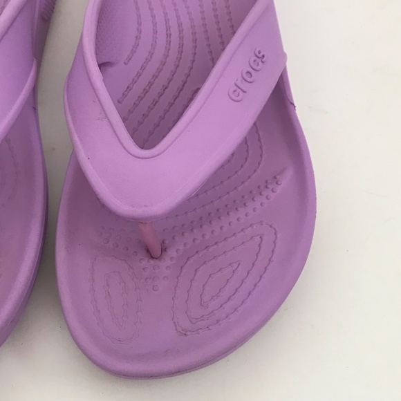 CROCS Flip Flop Sandals Classic ll Lilac Purple Thong Sandals Women’s Size 7 - Picture 5 of 14
